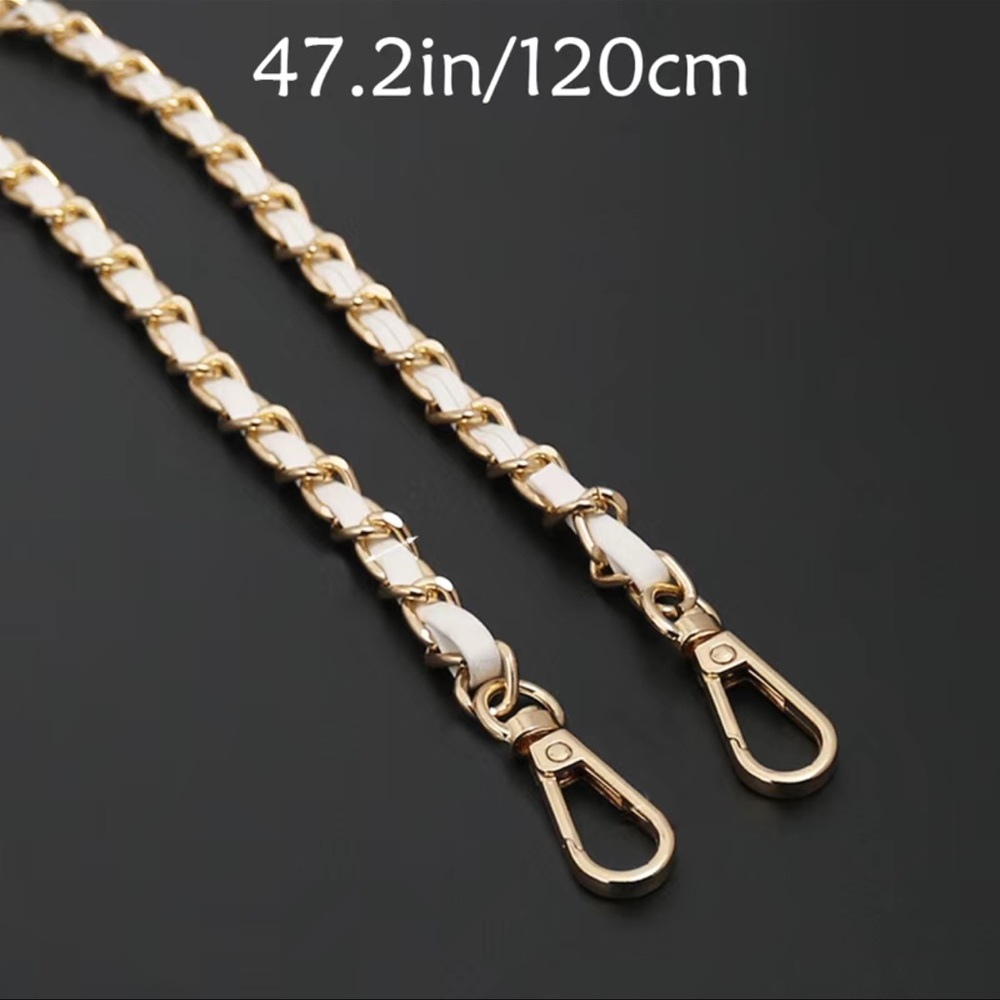 White & Gold Crossbody Chain